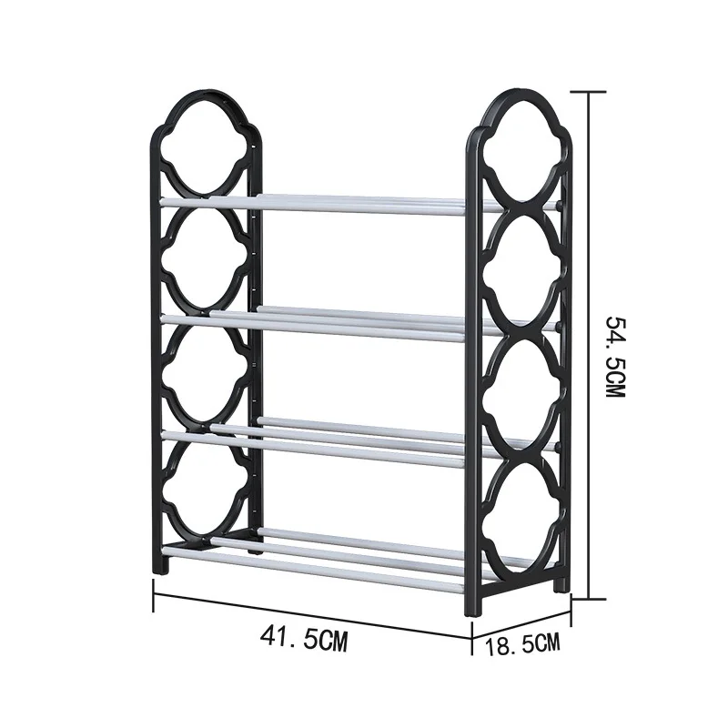 Simple shoe rack home economic dormitory female door dustproof storage shoe cabinet space small shoes shelf rack WF821330 images - 6