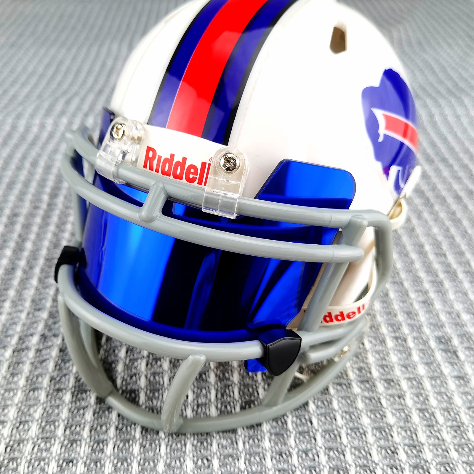 Football Visor Universal American Mini Football Helmet Visor with Clips Rugby Eye Shield Visors for Collectors and Builders football visor