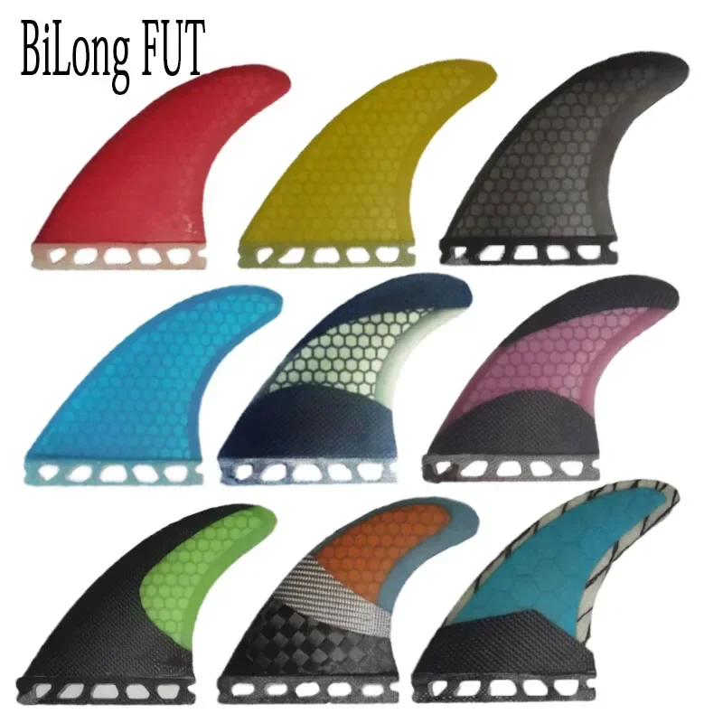 Surfboard Fin Multiple Sizes Fut-3-Fin Clearance S M Large Surfboard Fins Tri Fin Quilhas Surfing Accessories Carbonfiber Fin