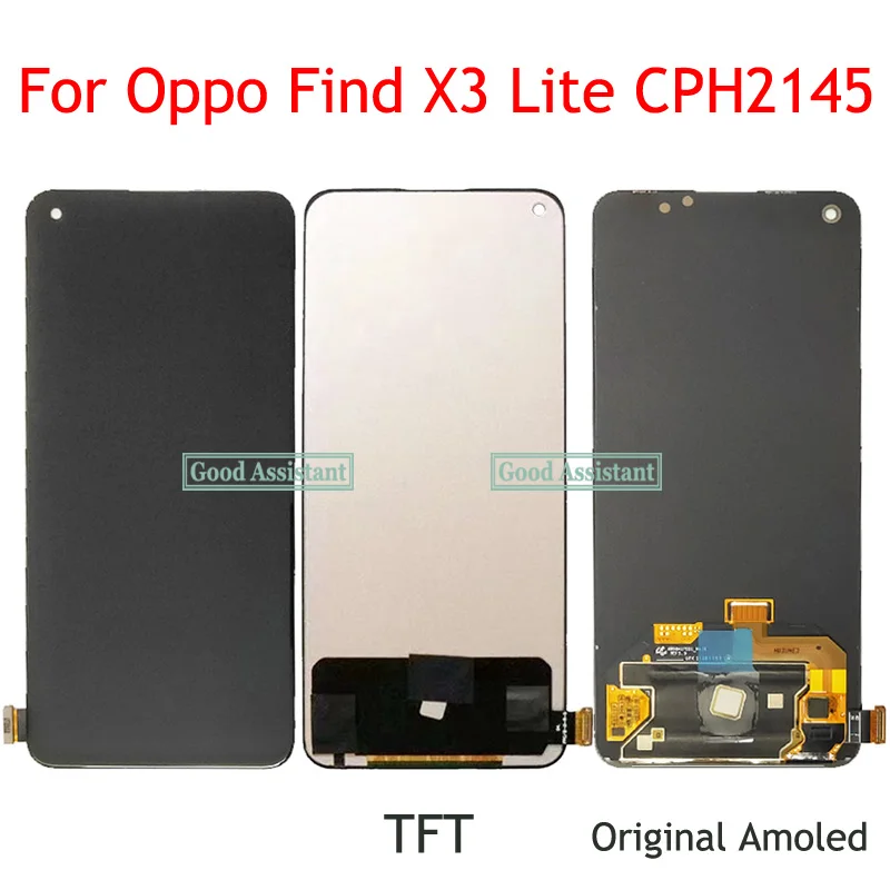 Ecran LCD Pour Oppo Find X3 Lite Écran De Remplacement Pour Oppo Find X3 Lite LCD Screen CPH2145 Écran Tactile LCD Digitizer Kit De Montage Avec Outils (Noir