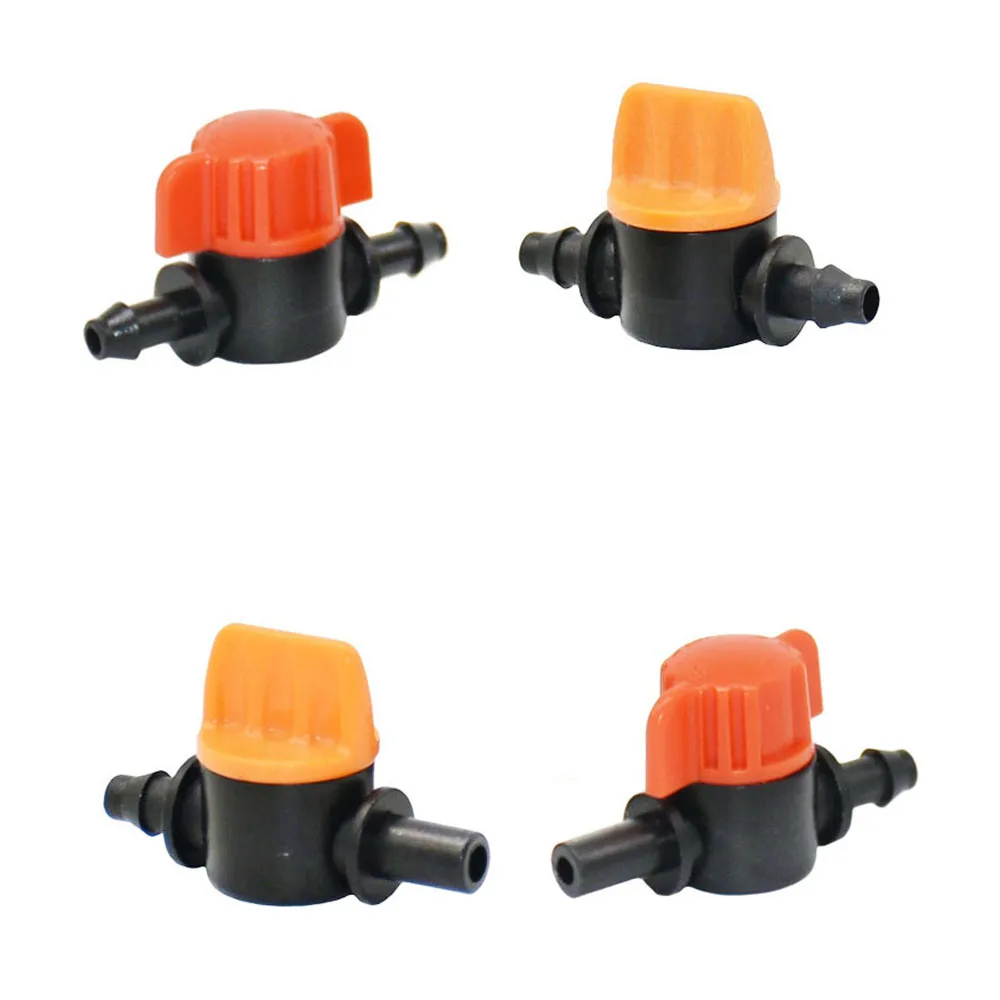 50 100Pcs Miniature Plastic Shut Off Coupling Valve Connectors Garden 50-100pcs-miniature-plastic-shut-off-coupling-valve-connectors-garden