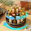 360 Rotating Tray Kitchen Spice Rack Containers for Spice Jar Snack Food Tray Bathroom Storage Box Non Slip Cosmetics Organizer 3