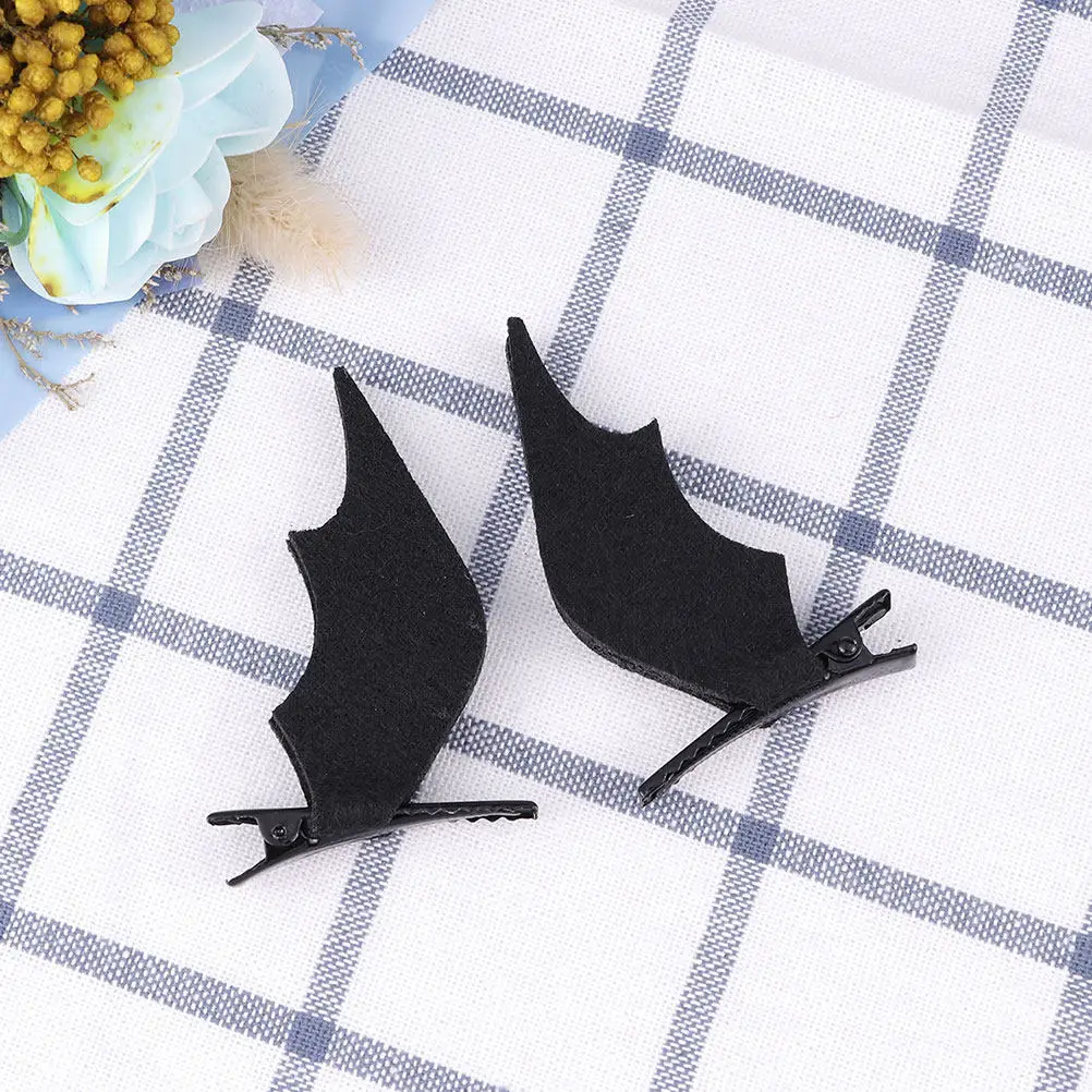 2 쌍 천사 날개 헤어 클립 수제 소녀 헤어핀 어린이를위한 귀여운 패션 헤어 바레트  여성 데일리웨어