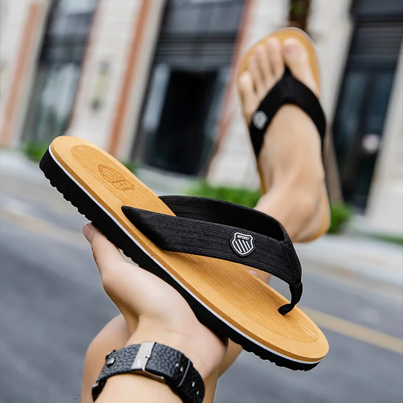Mens Slippers Summer House Sandals KaLI_store Slip On Shoes For