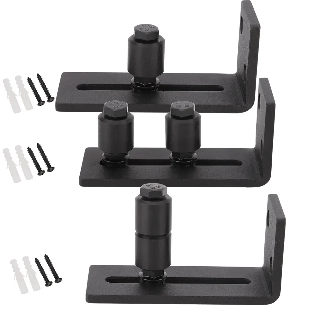 8 in 1 Carbon Steel Adjustable Sliding Floor Guide For Barn Door Hardware Accessory Door Guide Slide Rail Mechanism Furniture