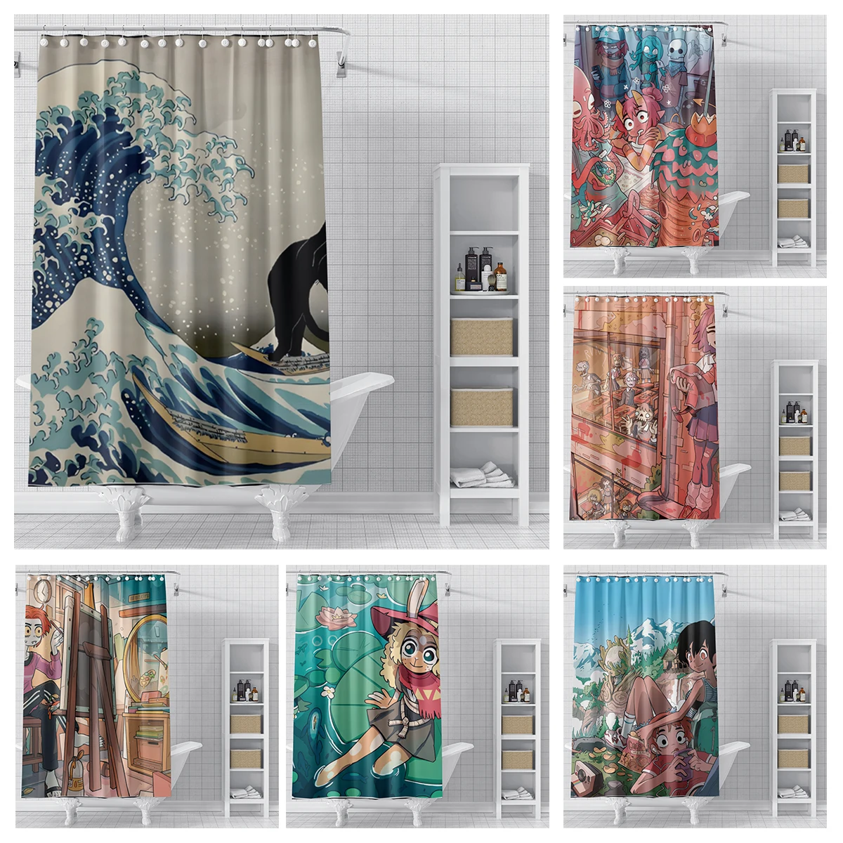 

home shower curtains for bathroom Landscape animals waterproof fabric bathroom Curtains modern shower curtain 180x200 240x200