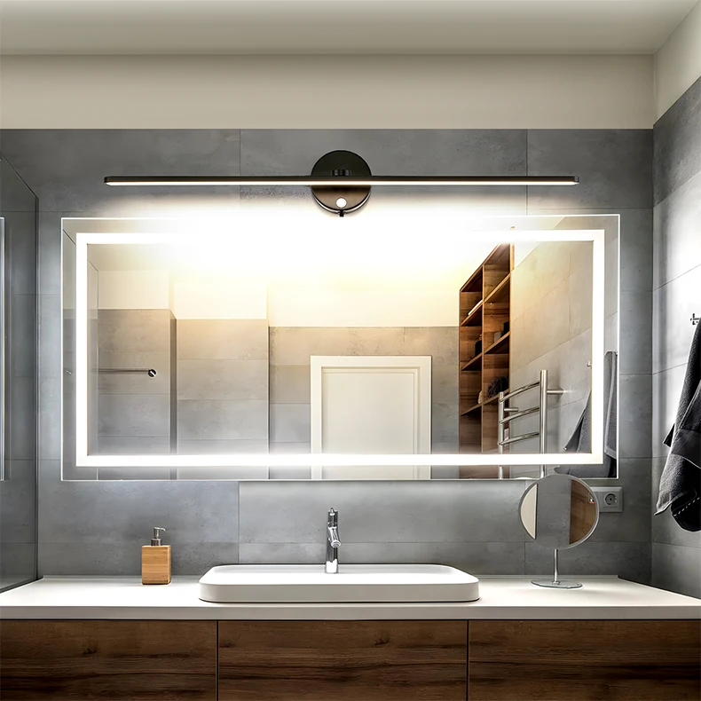 Description Picture 5 of itemMantoLite LED Dimmable Bathroom Vanity Lighting Fixture,32Inch Picture Wall Sconce Mounted Plug Bathroom Mirror Front Light 18W