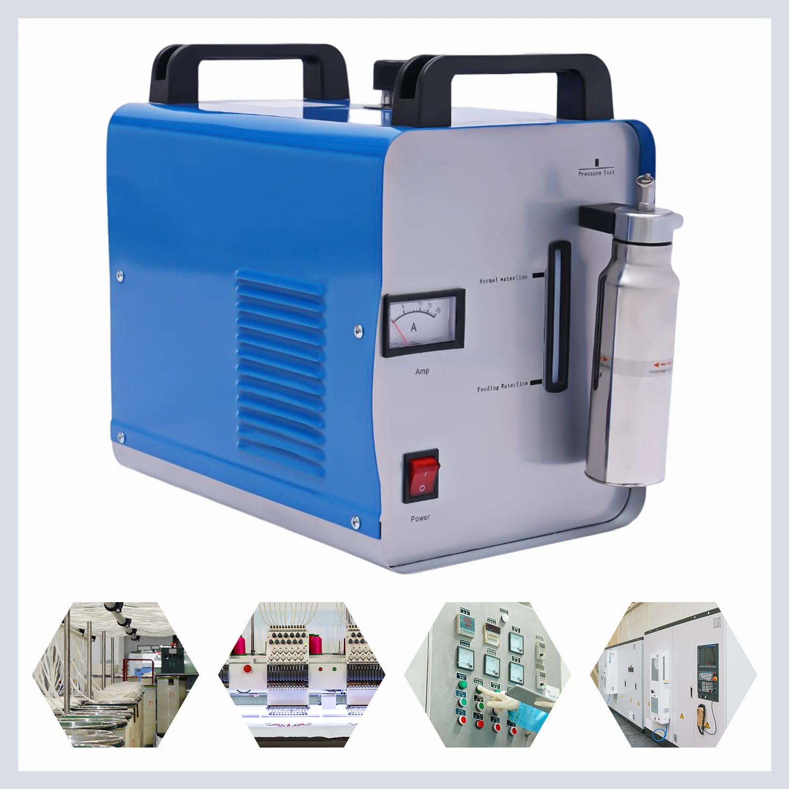 Oxygen Hydrogen Generator 95L/400W or 75L/300W Gas Flame Welder Acrylic Polisher Polishing Machine + 2 Torch Tip &1 Flame Torch 2