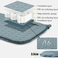 Naturerandonnée matelas pneumatique ultraléger pliant rapide auto-gonflant lit gonflable Portable éponge tapis Camping matelas gonflable 4