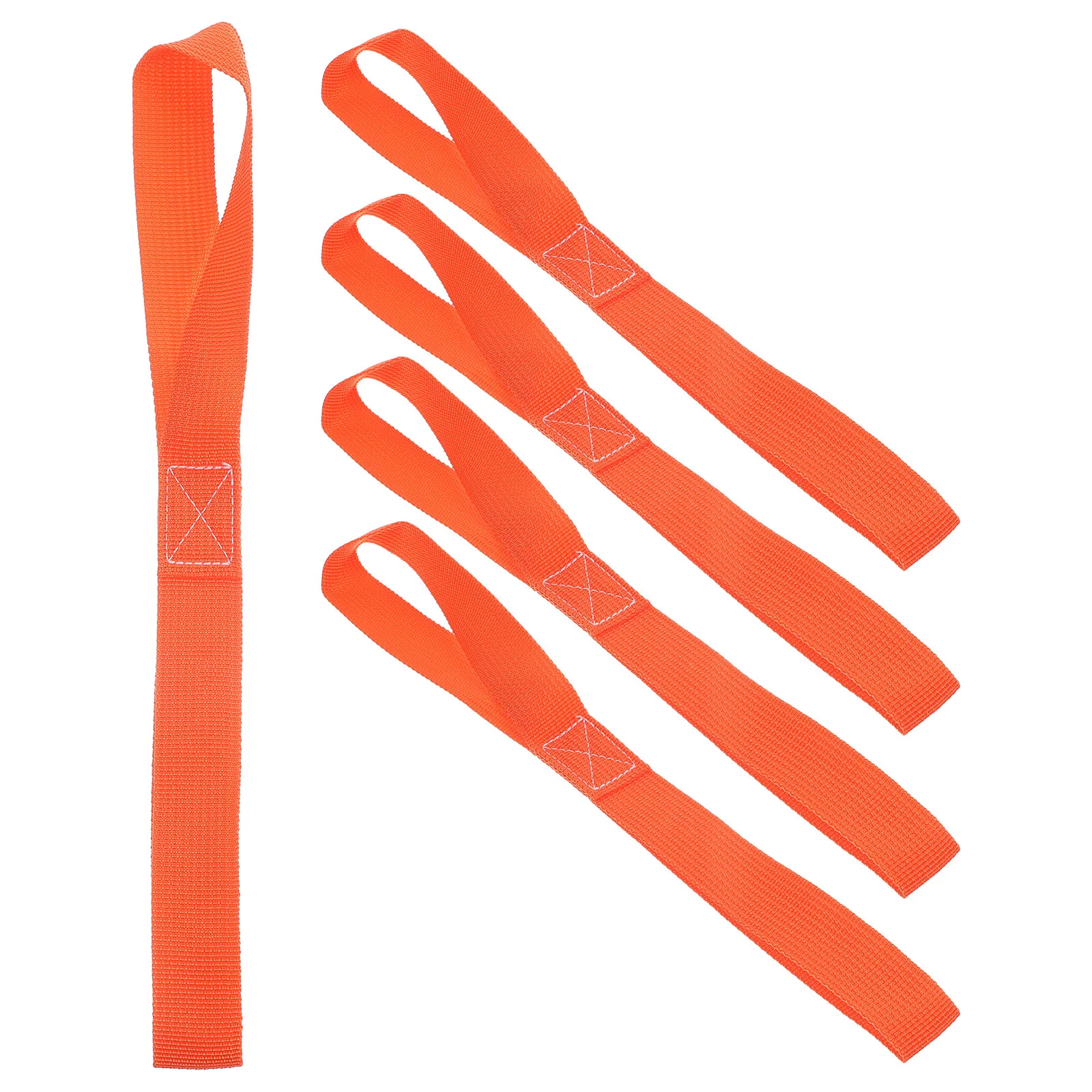 4Pcs ange Binding Strap Heavy Duty Tie Down Straps Luggage Straps Tensioning Belts Motorcycle Loop Strap Secure Cargo