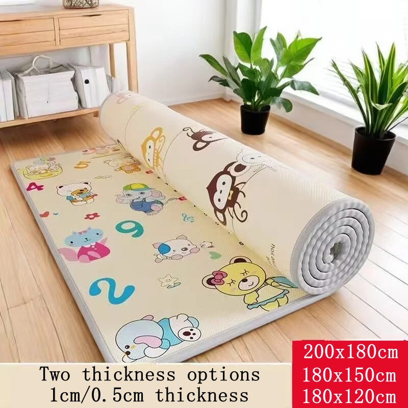 Cute Animals Non-toxic Baby Activity Gym Baby Crawling Play Mats Carpet Baby Game Mat for Children's Safety Rug Folding Sending
