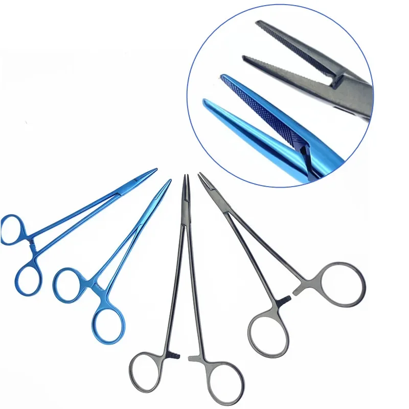 

Double Eyelid Needle Holder Buried Thread Surgery Clip Titanium Needle Pliers Ophthalmic Needle Pliers