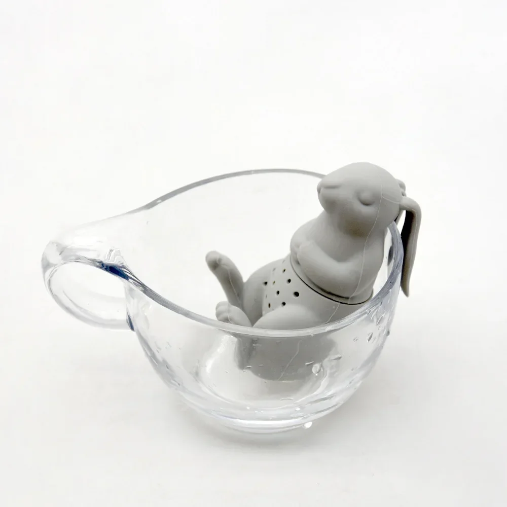Cute Rabbit Silicone Tea Infuser Filter Strainer for Puer Tea Herb Tea Strainer Accessories Rabbit