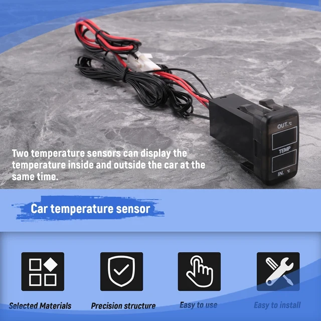 Sensore Doppia Temperatura Per Auto - Interno/Esterno, Per Prado, Prius E Altri Modelli - Foto 7