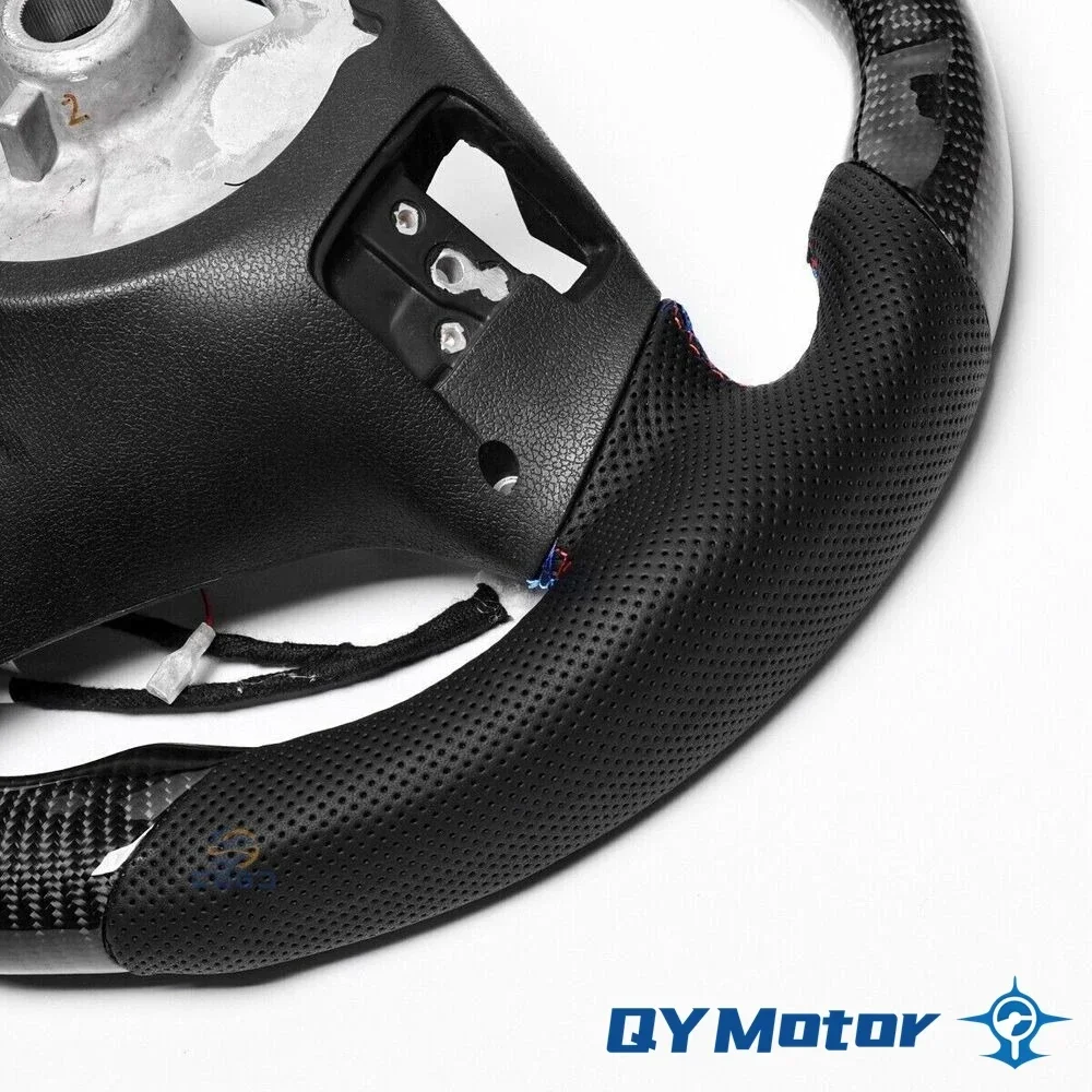 LED 탄소 섬유 천공 가죽, BMW 스티어링 휠 Volant E89 E90 E91 E92 E93 330i 335i 328i M3 2005-2012 3 시리즈에 적합