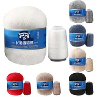 10pcs Long Plush Mink Cashmere Yarn Fine Quality Hand-Knitting Thread For Woman Cardigan Scarf Crocheting Hat Soft Woollen Yarn 2