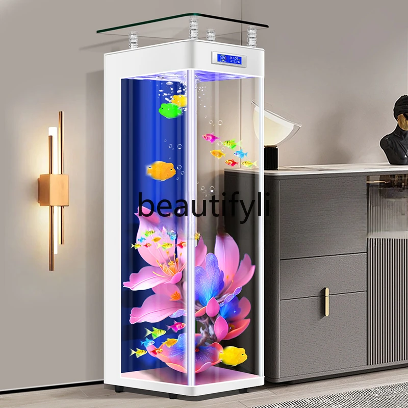 Floor-to-Ceiling Ecological Fish Tank 3