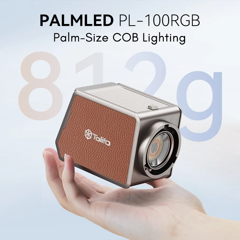 TOLIFO Palm-size Portable 100W Bicolor RGB COB LED Video Light Build-in Rechargeable Battery for Photography Vlogger Video 4