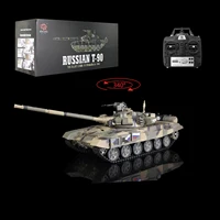 HENG LONG 1/16 7.0 Plastic Ver Russia T90 RTR RC 2.4Ghz Tank 3938 Model Toys Radio Cars Machine Gun BB Shoot TH17842 1