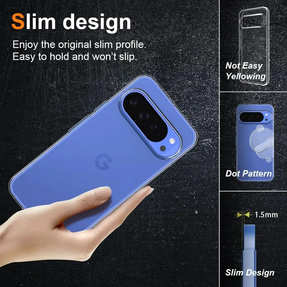 Premium Clear Soft TPU Shockproof Case - Ultra Thin Protective Shell Cover