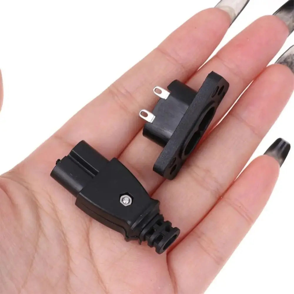 Charging Cable 8-shaped AC 2.5A 250V Detachable Power Cord C8 Male Power Socket Female Plug Outlet Embedded Electric Connector Accessory