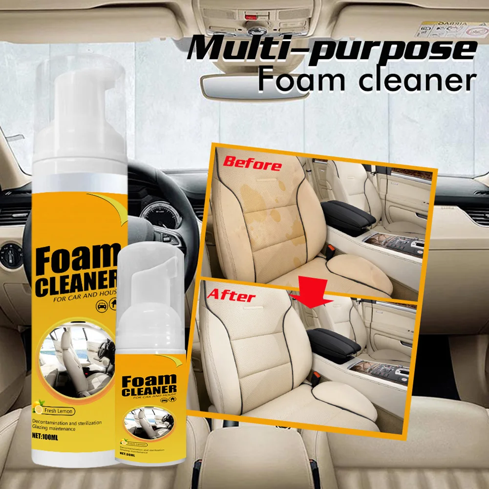 

100ML Multi-Purpose Strong Decontamination Foam Cleaner Rust Remover Cleaning Multi-Functional Car House Seat Interior Wholesale