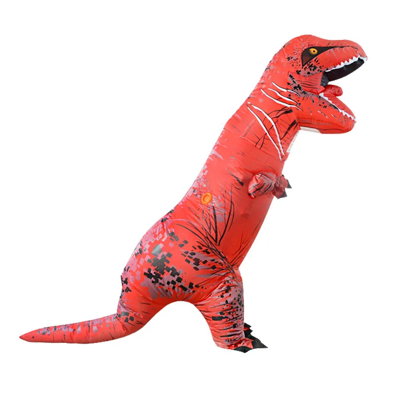 T-rex Inflatable Costume Tyrannosaurus Dinosaur Child Kids Adult Role-playing Halloween Mascot Party Apparel