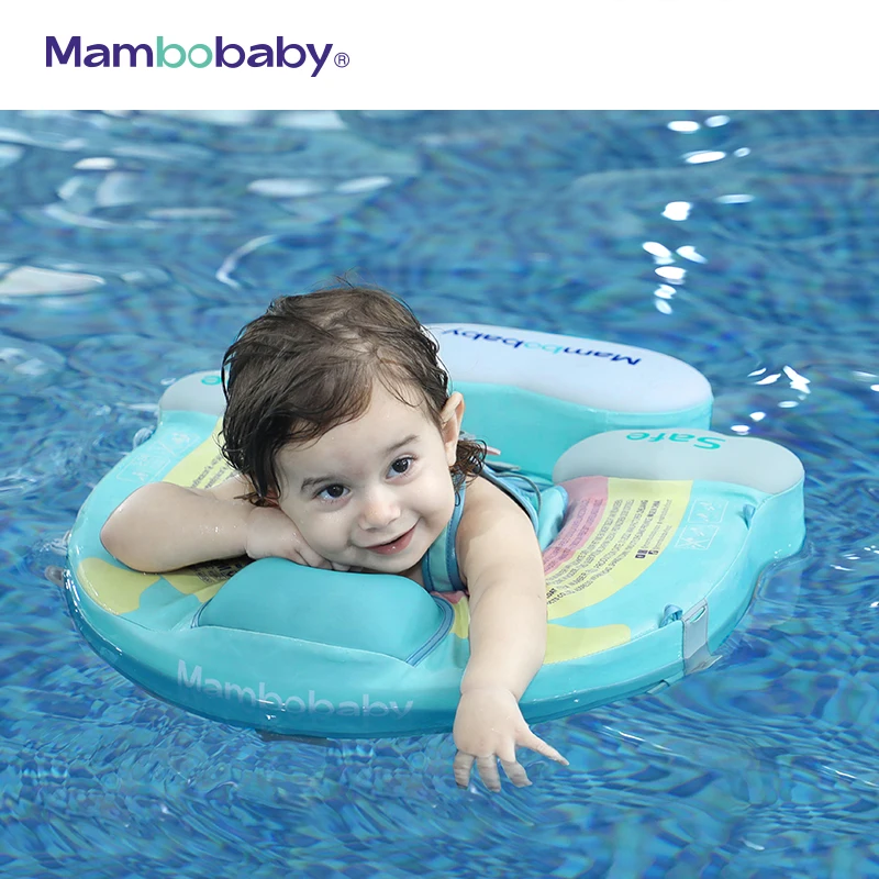 

Mambobaby Newest Baby Float With Roof Chest Swimming Ring Kids Waist Swim Floats Non-inflatable Buoy Swim Trainer Pool Toys