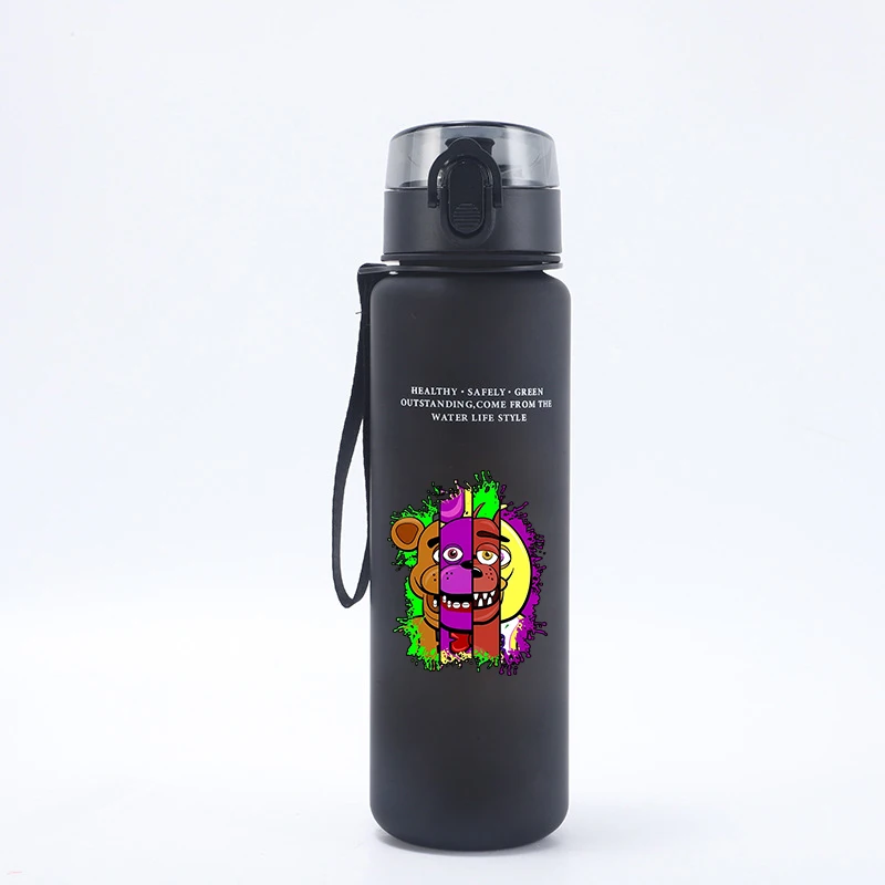 Five Nights At Freddy's Motivational Leak-Proof Sports Water Bottle - 650ml Portable & Reusable Cup