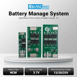 Enhanced Lithium Battery Protection Board with Overcharge and Short Circuit Prevention, 3.7V 12A - 25A (1S 12A 3.7V)