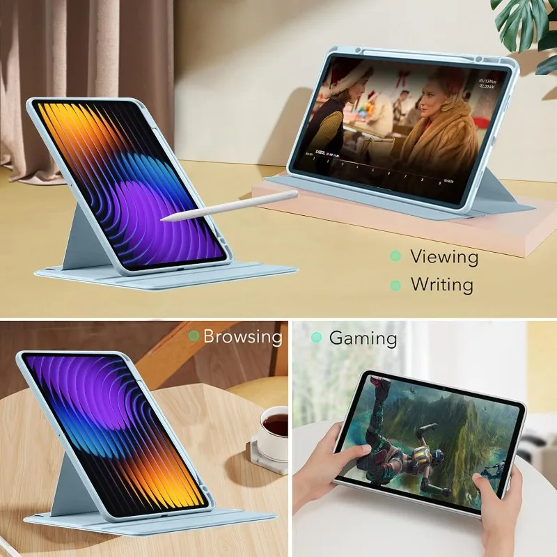 Rotating Stand Case with Pencil Holder