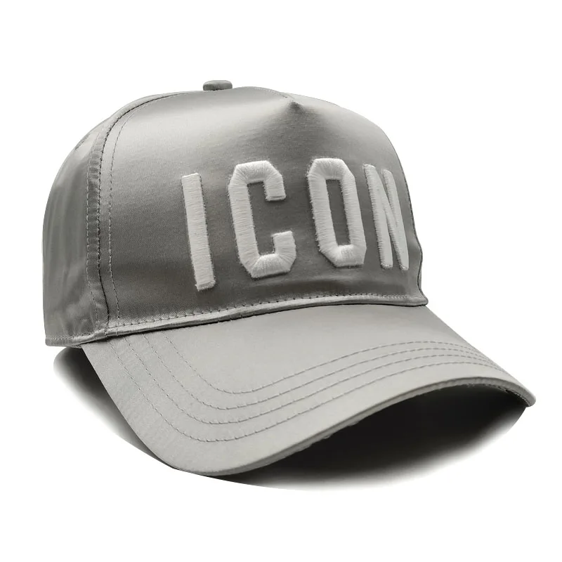 2022 Brand Fashion ICON Letter Cotton Mens Baseball Cap Women Snapback Hat Dad Hat Cotton Bone Trucker Cap 2