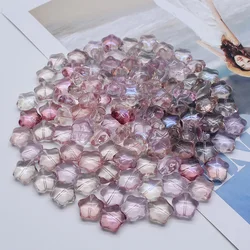 Colorful Five - Pointed Star Glass Beads - Set of 10 (11 - 10pcs)