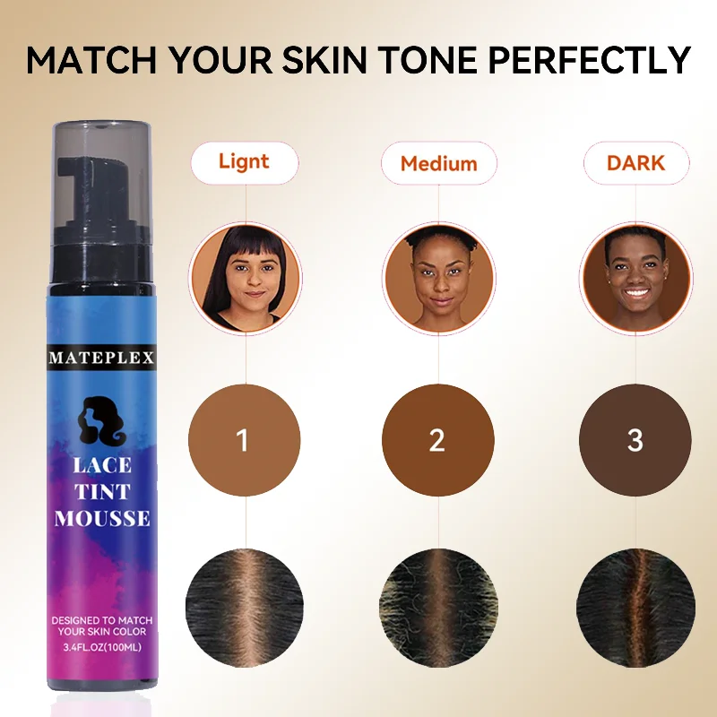 Lace Front Wig Glue Waterproof Hair Replacement Adhesive Invisible Lace Bonding Glue+Lace Tint Spary For Wigs Frontal Dark Brown wig glue hair bonding glue lace wig glue lace tint mousse spray