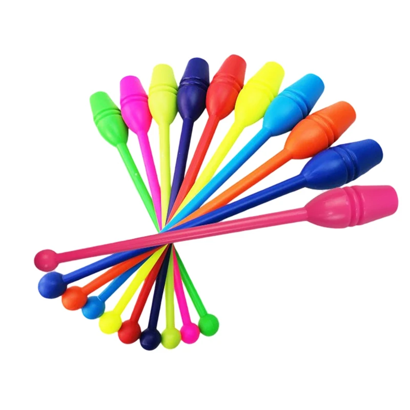

1PC 38CM gymnastics stick fitness gymnastics stick adult children's competition plastic training