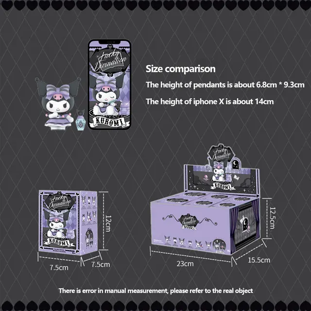 Sanrio Kuromi Genuine Blind Box Anime Collection Model Statue Lucky Divination Series Action Figures Dolls Cute Festival Gift | DaniGa