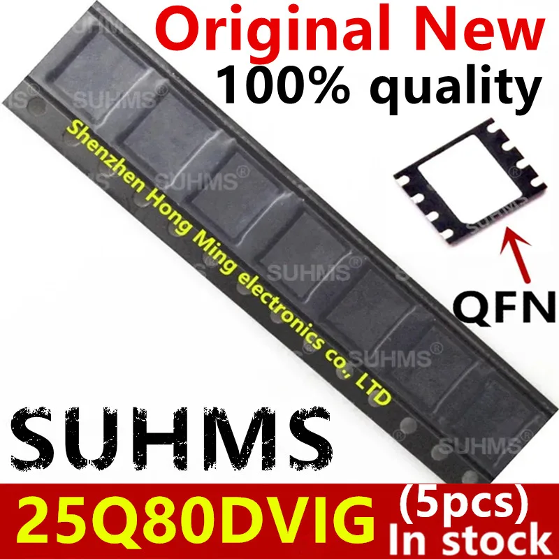 

(5 шт.) 100% новый набор микросхем W25Q80DVZPIG W25Q80DVIG 25Q80DVIG QFN-8
