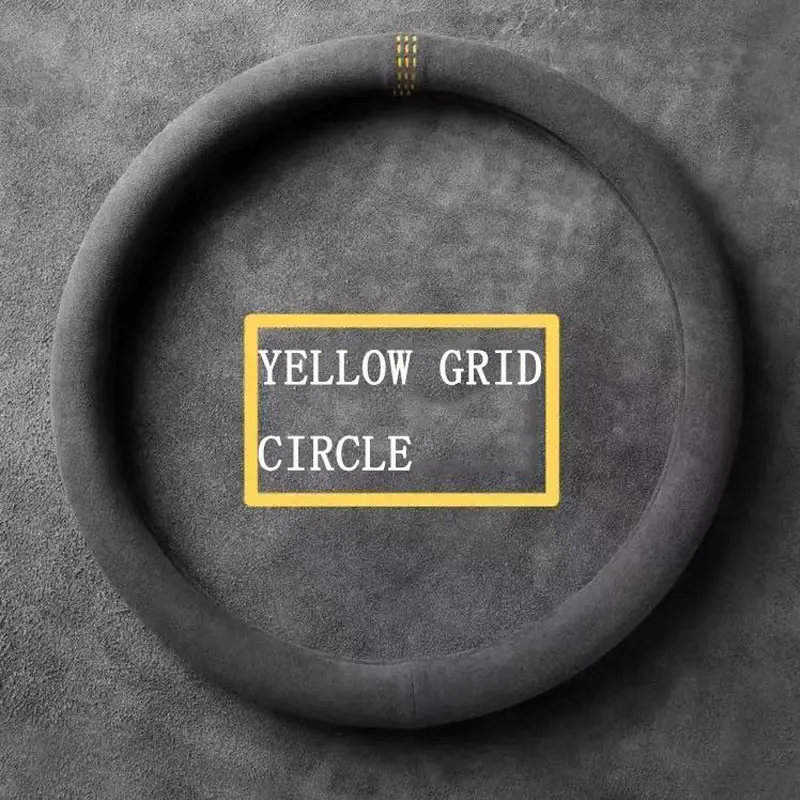 Capa Para Volante ZHOL Couro Microfibra - Estampa Vaca Preto/Amarelo | 38cm Universal