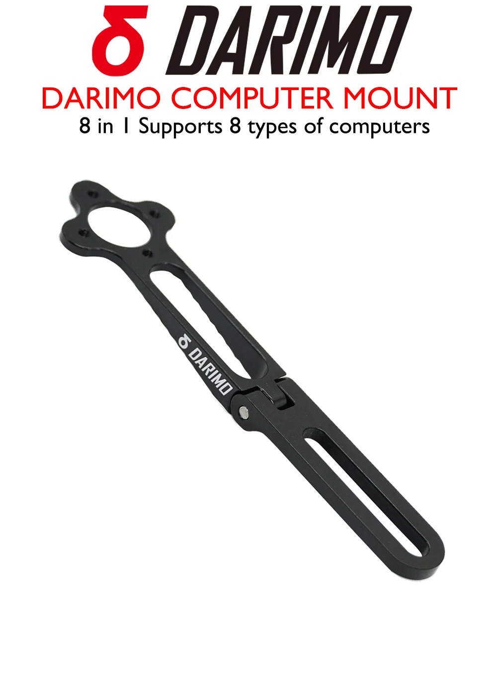 DARIMO Fahrradcomputerhalterung, vordere Verlängerungshalterung, verstellbar, kompatibel mit Garmin/Wahoo/Bryton, Fahrradzubehör – Detail 1