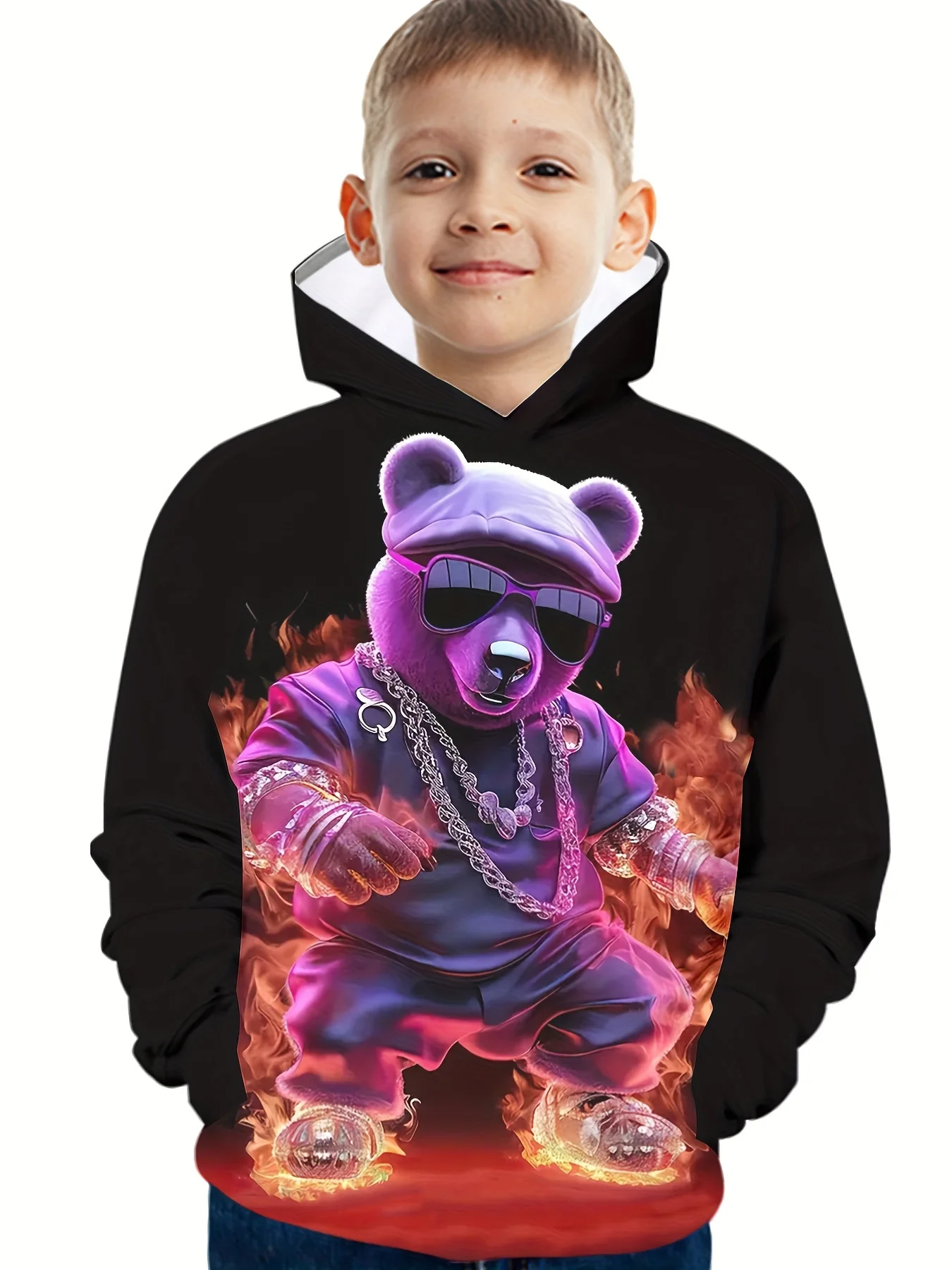Boys Dinosaur Hoodie Sweatshirt 5