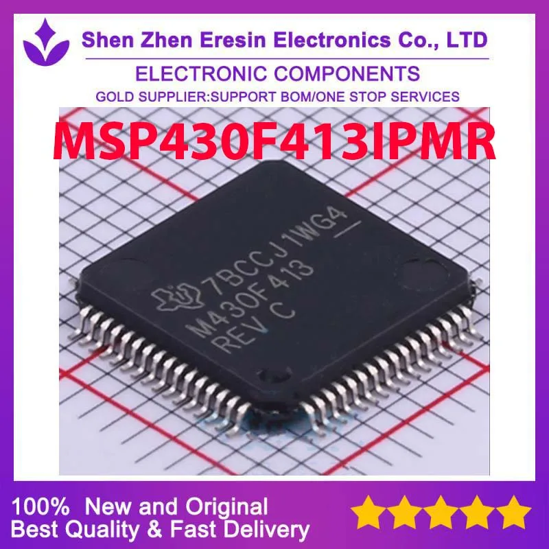 

Бесплатная доставка, 5 шт./лот MSP430F413IPMR TQFP64, новый и оригинальный