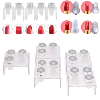 1/4 Cavities Simple  Handmade Lipstick DIY Mould Makeup Cosmetics Lipstick Mould Silicone Mold Making Tool Lipstick Making Mould 1