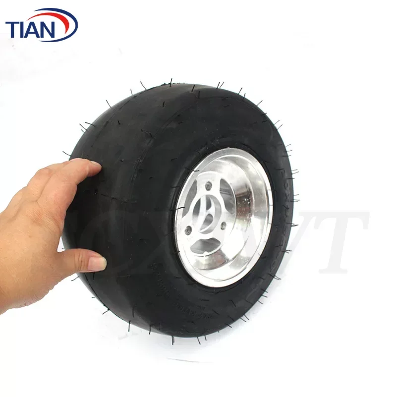 GO KART Wheel Front 10X4.50-5 Rear 11X7.10-5 Tubeless Tire Aluminum Alloy Rim Hub For KARTING ATV UTV Buggy