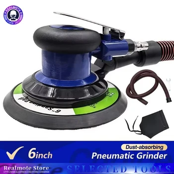 Professional Pneumatic Air Sander – 6-Inch Dual-Action Orbital Tool for Auto Body Refinishing, Woodworking & Furniture Sanding 1