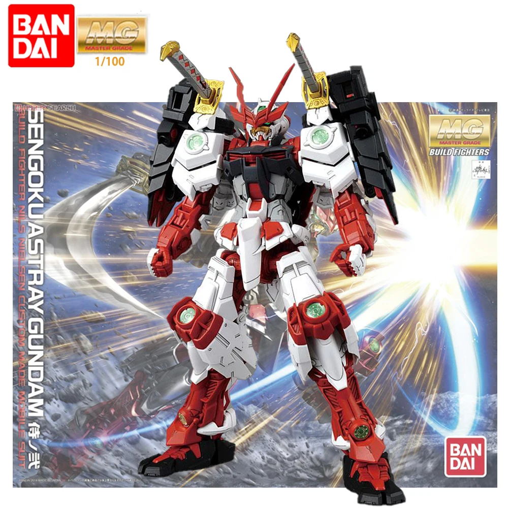 Originale Bandai Gundam Anime Figure 1/100 Mg Sengoku Astray Red Frame Bf Da Collezione Anime Action Figures Modello Di Assemblaggio Giocattoli
