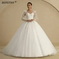 BEPEITHY Customized Princess Wedding Dresses 2022 For Women Sweetheart Ball Gown Bridal Dress With Jacket Court Train Vestidos 1