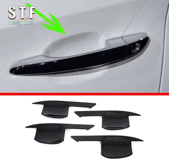 

Carbon Fiber Style Door Bowl Trim For Hyundai Tucson 2015-2020 Car Accessories Stickers
