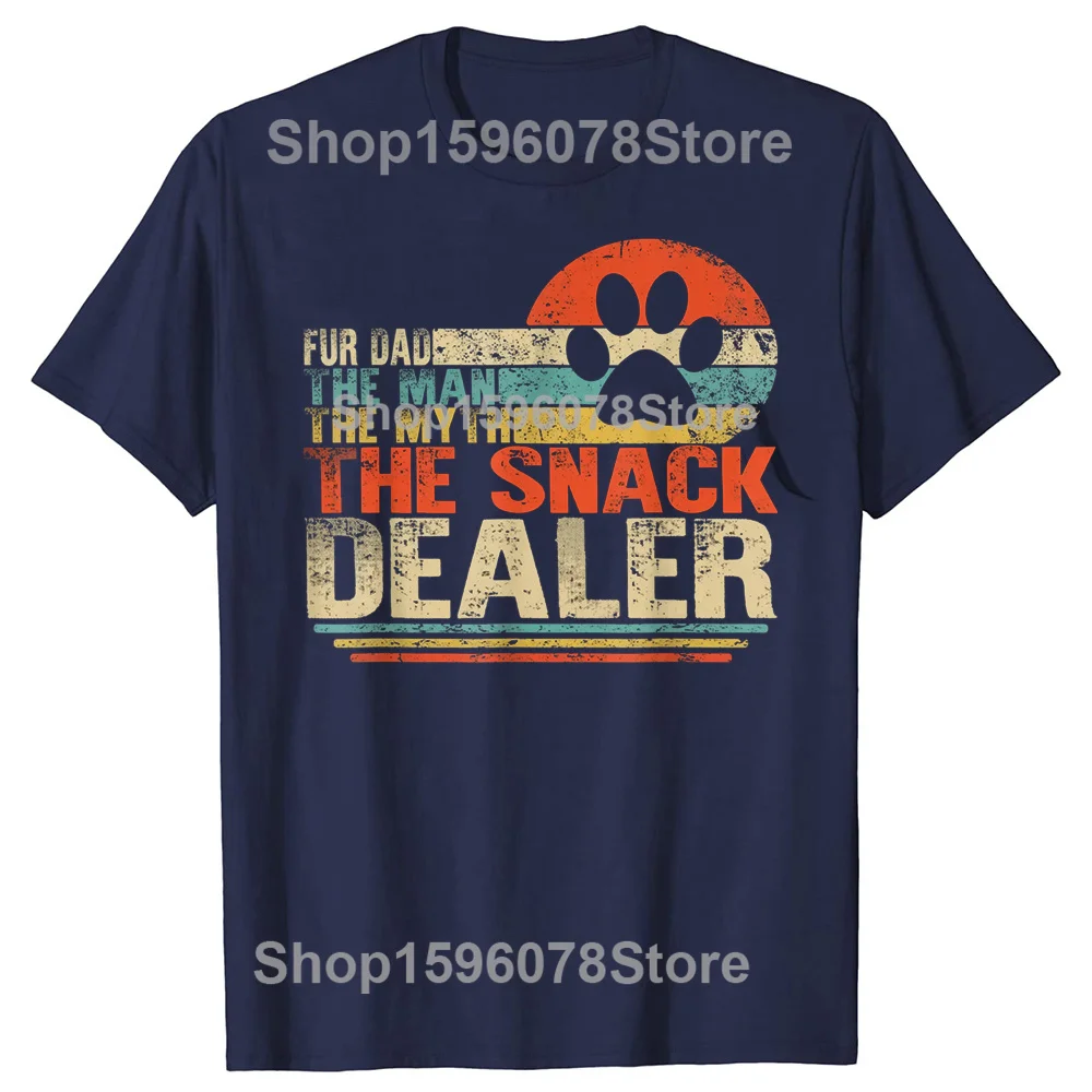 Father's Day Fur Dad Snack Dealer Tee - Unisex Short Sleeve Humor Shirt