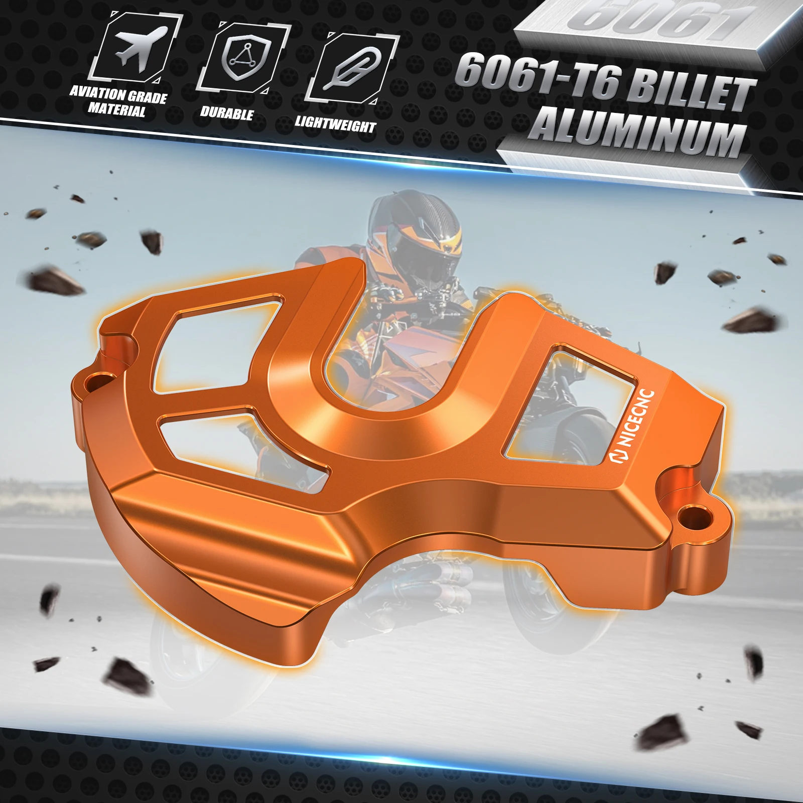 NICECNC Für KTM 1290 Super Adventure R S 2021-2024 Vordere Kettenradabdeckung 1290 Super Duke R/EVO 22-23 1390 SUPER DUKE R/EVO 2024 – Detail 4
