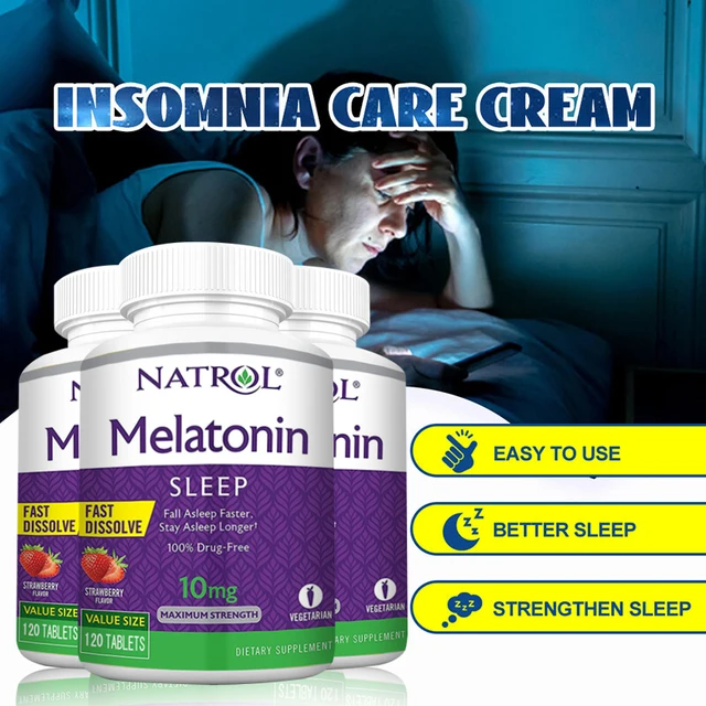 Melatonin Instant Tablets, Vitamin B6, Helps Promote Better Sleep